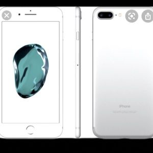 Silver iPhone 7+